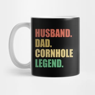 Husband dad cornhole legend Mug